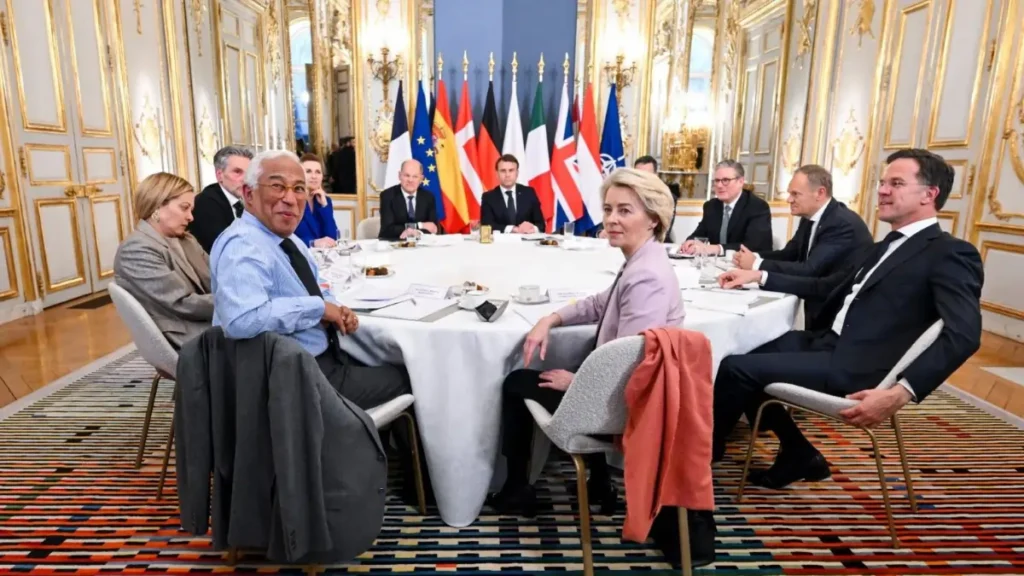 ევროპის ლიდერები უკრაინის ომისა და რეგიონული უსაფრთხოების საკითხებზე მოლაპარაკების დროს