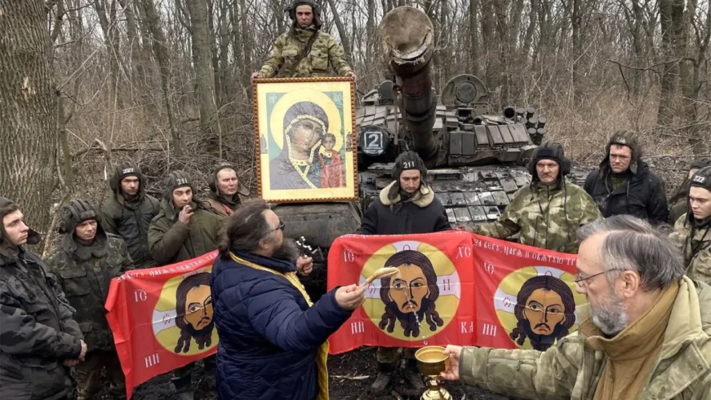 რელიგიური რიტუალები რუს სამხედროებთან ომის პირობებში